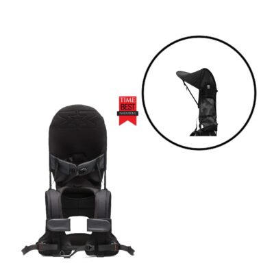 Minimeis Bærestol Inkl. Solskærm - Flere Varianter - Core Black / Black