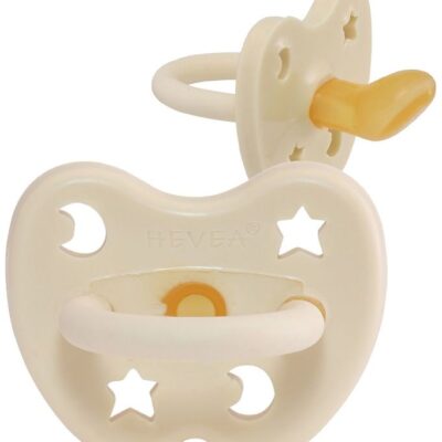 Hevea Sut - 3-36 mdr - Stjerne/Måne - Naturgummi - Milky White