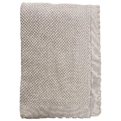 Baby Plaid - Bomuld Strikket Imp. 457 - Beige
