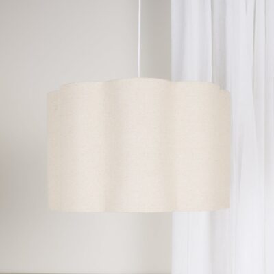 Alice & Fox Lily Lampeskærm L, Beige Linen, Børnelampe