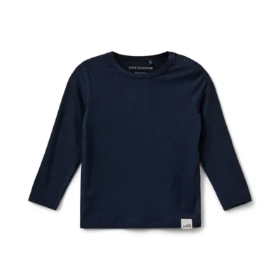 Petricia Langærmet T-Shirt - Navy Blue - 86