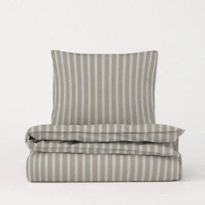 DAWN sengetøj - Stone / Pearl Grey - 200x220 cm - 100% økologisk bomuld -