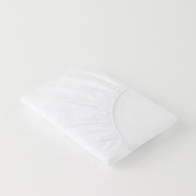 DAWN Faconlagen (90x200x35) - Bright White - 100% økologisk bomuld -