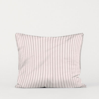 DAWN Pudebetræk (60x63) - Soft Rose / Chocolate - 100% økologisk bomuld -