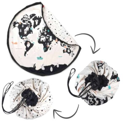 Play & Go Opbevaringstæppe - Worldmap/Stars