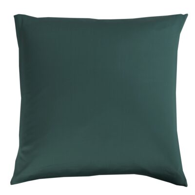 Bambus pudebetræk 60x63 cm - 100% bambus - Mørkegrønt satinvævet