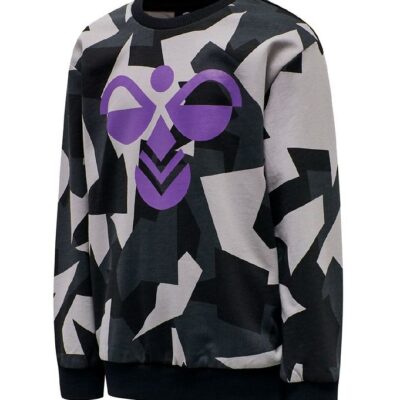 Hummel Sweatshirt - hmlSkyhook - Sort/Lilla