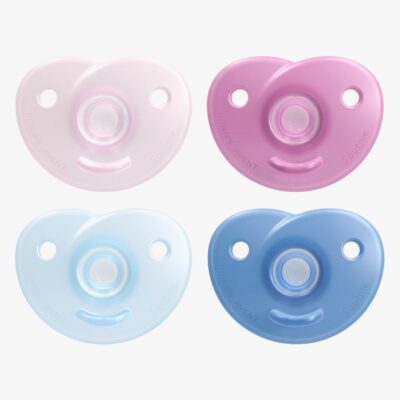 Philips Avent Soothie Sut 0-6 mdr., Lyserød/Blå