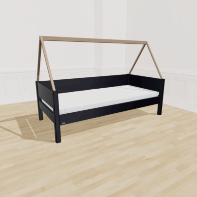 Manish-h Saga Børneseng 90x160 - Black