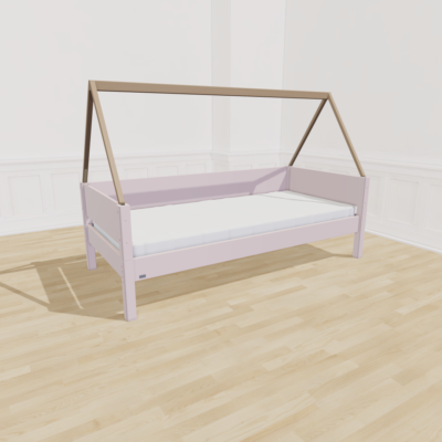 Manish-h Saga Børneseng 90x200 - Natural Rose