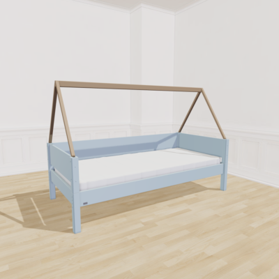 Manish-h Saga Børneseng 90x200 - Sky Blue