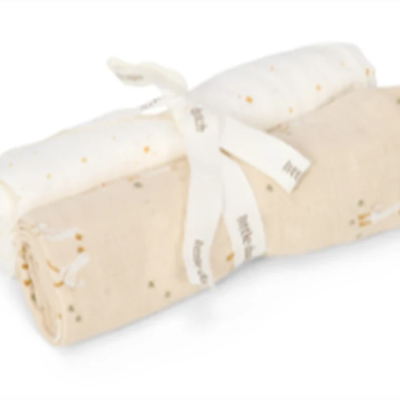 Little Dutch - Stofbleer 2 Pak Muslin 70x70 - Little Goose