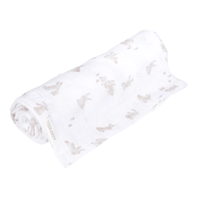 Little Dutch - Svøb 120x120 Muslin - Baby Bunny