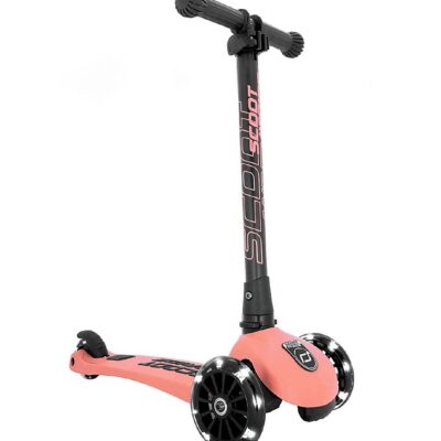 Scoot and Ride Highway Kick 3 - LED - Peach