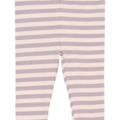 Fro Rib Leggings - Sea Fog Striped - 68