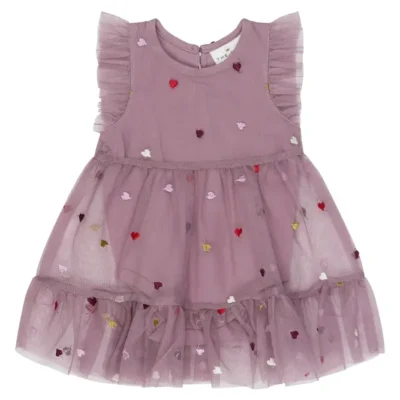 The New Siblings Vadia Mesh Bodykjole - Elderberry EMB TN - 56