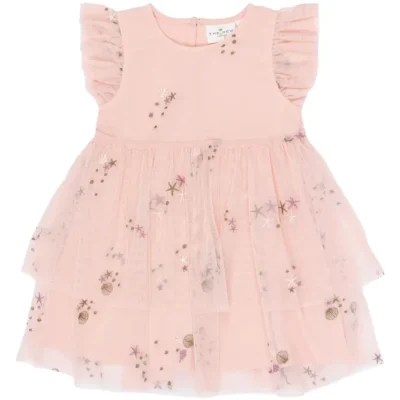 Tulla Kjole - Peach Whip EMB - 98