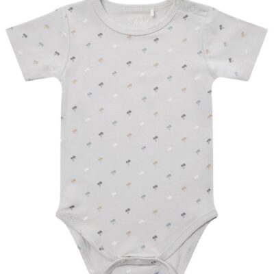 Petit by Sofie Schnoor Body k/æ - Aske - Lyseblå m. Palmer