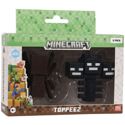 Minecraft Legetøjsfigurer - 3D - 2-pak - Spider/Wither