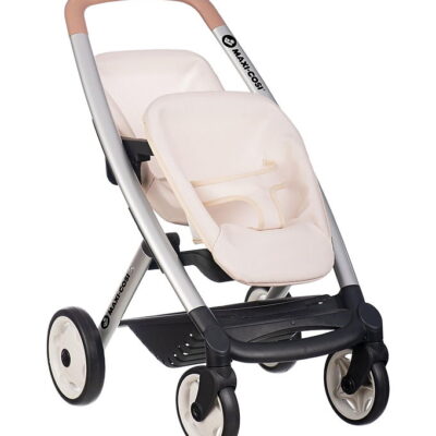 Smoby Tvillingeklapvogn Til Dukker - Maxi-Cosi - Beige