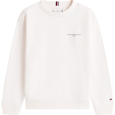 Tommy Hilfiger Sweatshirt - Mini Corp - Ancient Whitewhite