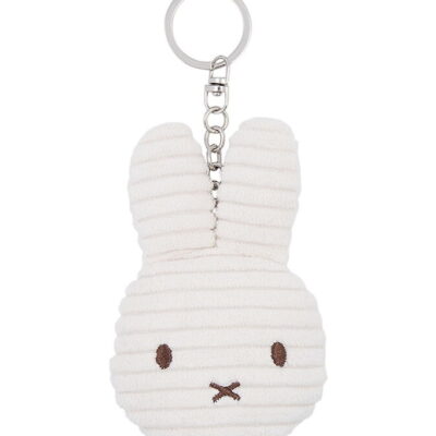 Bon Ton Toys Nøglering - 10 cm - Miffy Flat ECO Corduroy - Offwh