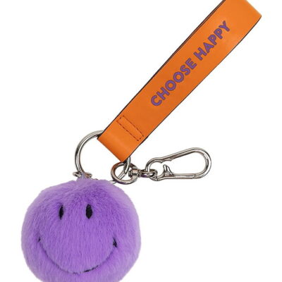 Bon Ton Toys Nøglering - 7 cm - Smiley ECO Fuzzy Bag Charm - Dar