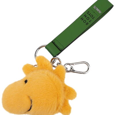 Bon Ton Toys Nøglering - 9 cm - Woodstock ECO Fuzzy Yellow bag