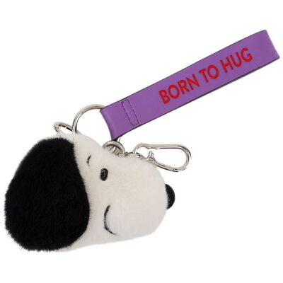 Bon Ton Toys Nøglering - 8 cm - Snoopy ECO Fuzzy Cream bag charm