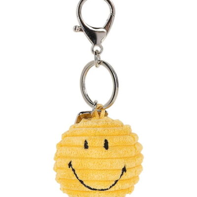 Bon Ton Toys Nøglering - 4,5 cm - Smiley Keychain ECO Corduroy -