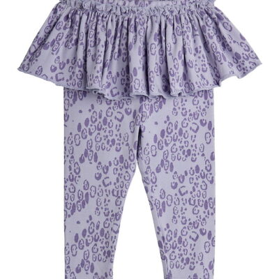 Mini Rodini Leggings - Leopard - AOP - Purple