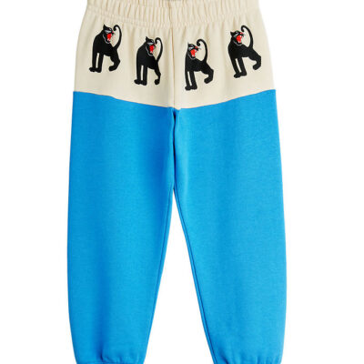 Mini Rodini Sweatpants - Panther - Blå