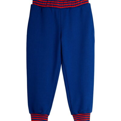 Mini Rodini Sweatpants - Striped - Blå