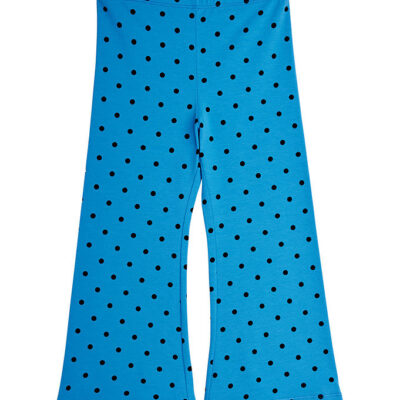 Mini Rodini Bukser - Flared - Polka Dots - Blå