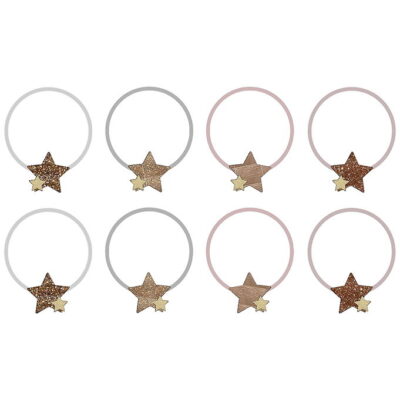 Mimi & Lula Hårelastikker - 8-pak - Starry Shimmer