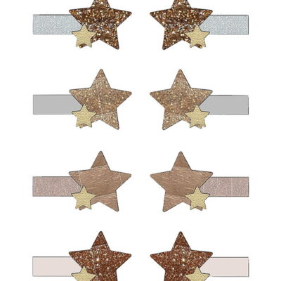 Mimi & Lula Hårclips - 8-pak - Mini Starry Shimmer