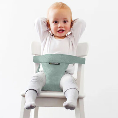 Mini Monkey Sele Til Højstol - Mini Chair Pocket - Dusty Green