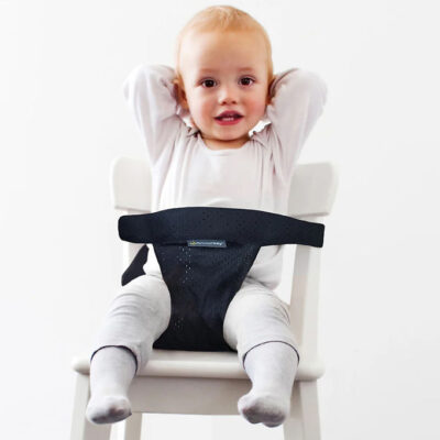 Mini Monkey Sele Til Højstol - Mini Chair Pocket - Sort