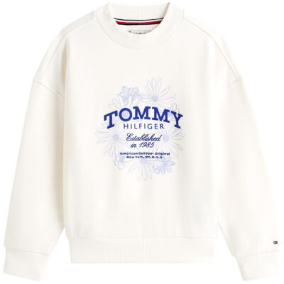 Tommy Hilfiger Sweatshirt - Crew - Ancient White
