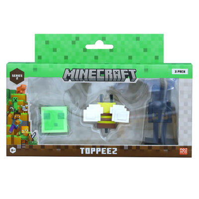 Minecraft Figurer - 3D - 6 cm - 3-pak - Assorteret