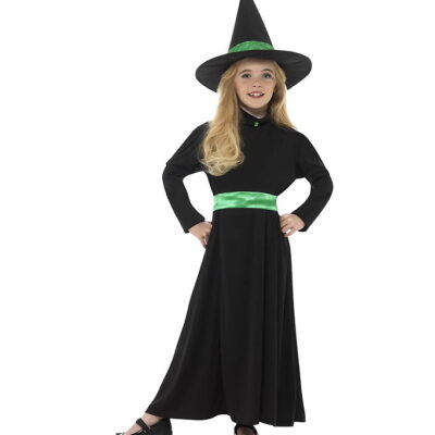 Smiffys Udklædning - Wicked Witch - Sort/Grøn
