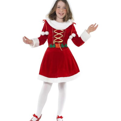 Smiffys Udklædning - Little Miss Santa