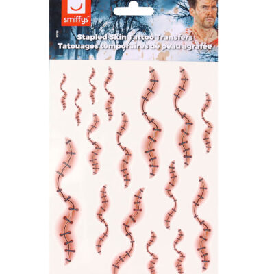 Smiffys Tatoveringer - 16 Stk. - Stapled Skin