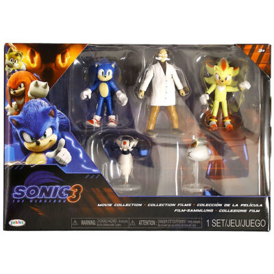Sonic Legetøjsfigurer - Sonic 3 - 5 Stk. - Movie Collection