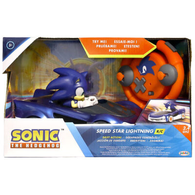 Sonic Fjernstyret Bil m. Lys - Drift Action - Speed Star Lightni