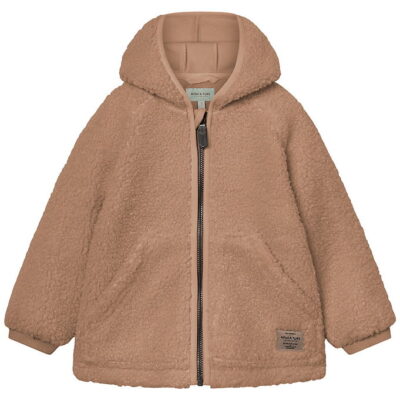 Mini A Ture Fleecejakke - Teddy - MatLiff - Cinnamon Swirl