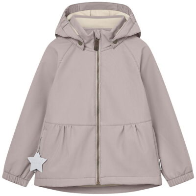 Mini A Ture Softshelljakke m. Fleece - MatBriddi - Opal Purple