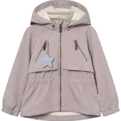 Mini A Ture Softshelljakke m. Fleece - MatAlgea - Opal Purple