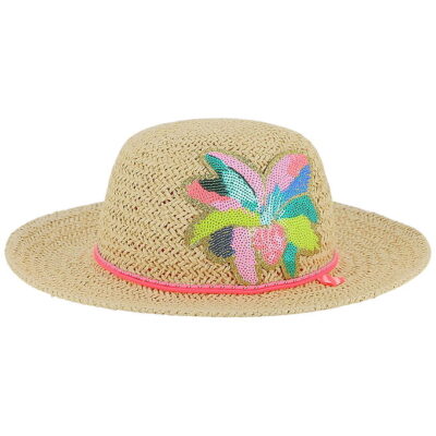Billieblush Stråhat - Beige m. Pailletter