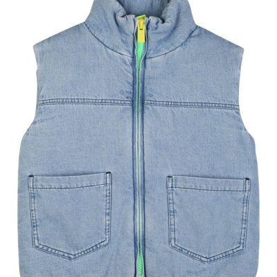 Billieblush Dynevest - Denim - Double Stone m. Tekst